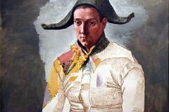 Pablo Picasso 1923 Harlequin From Centre Pompidou Paris 1 At New York Met Breuer Unfinished